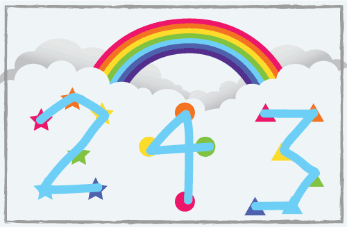 Bild: Lösung des Regenbogenfarben Rätsels