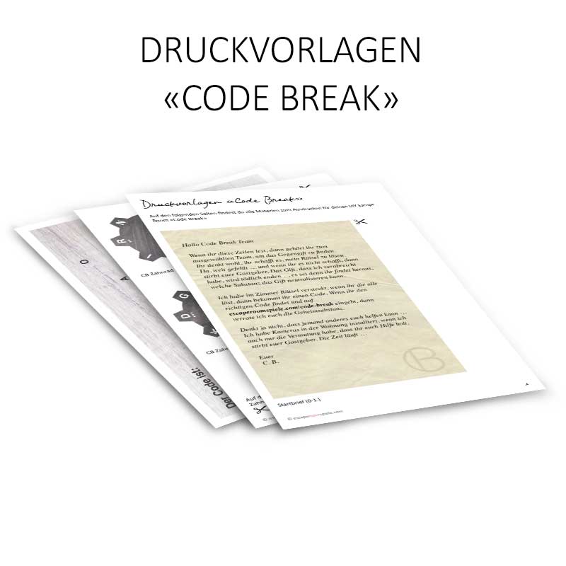 Code Break Druckvorlagen